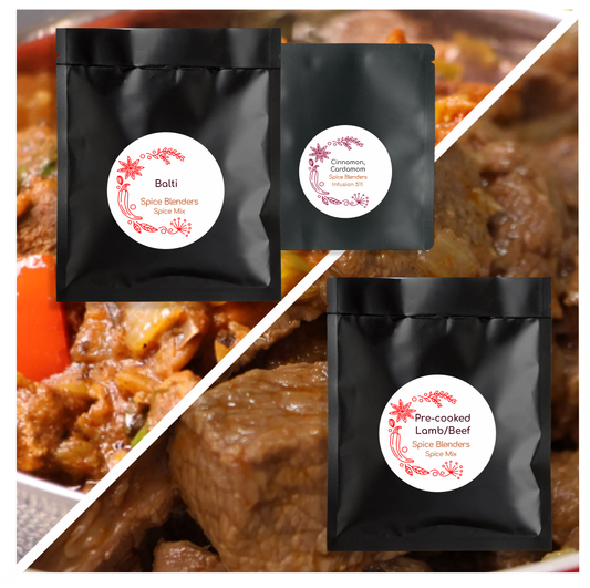 Lamb or Beef Balti Combo