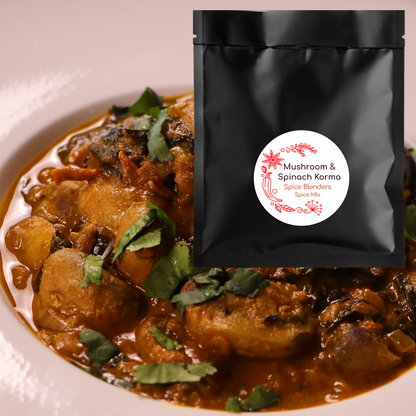 Mushroom and Spinach Korma