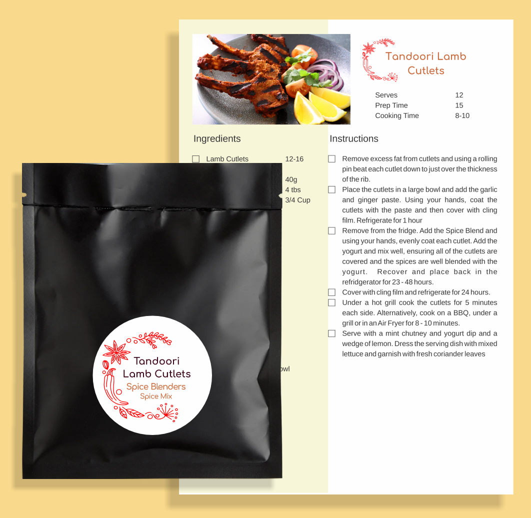 Tandoori Lamb Cutlets