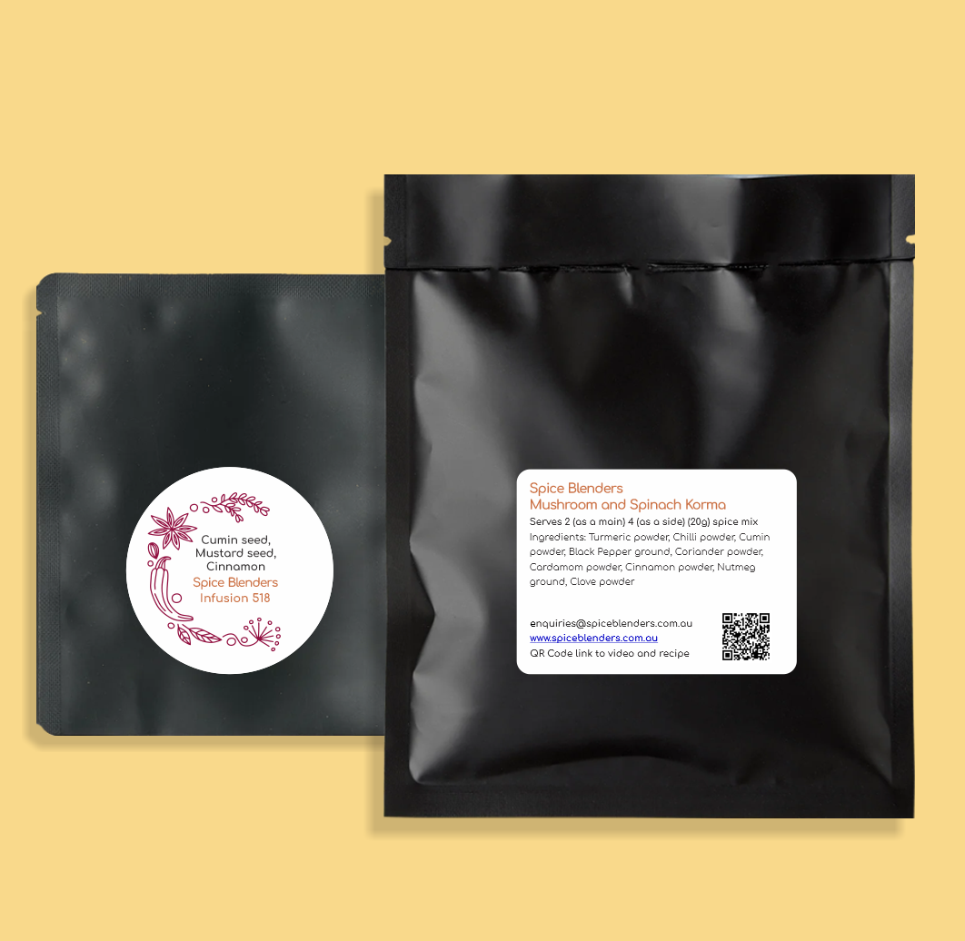 Mushroom and Spinach Korma