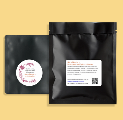 Mushroom and Spinach Korma